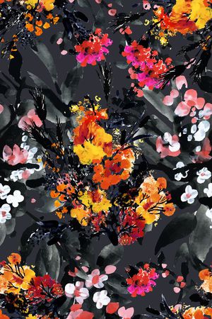 碎花印花花型图片