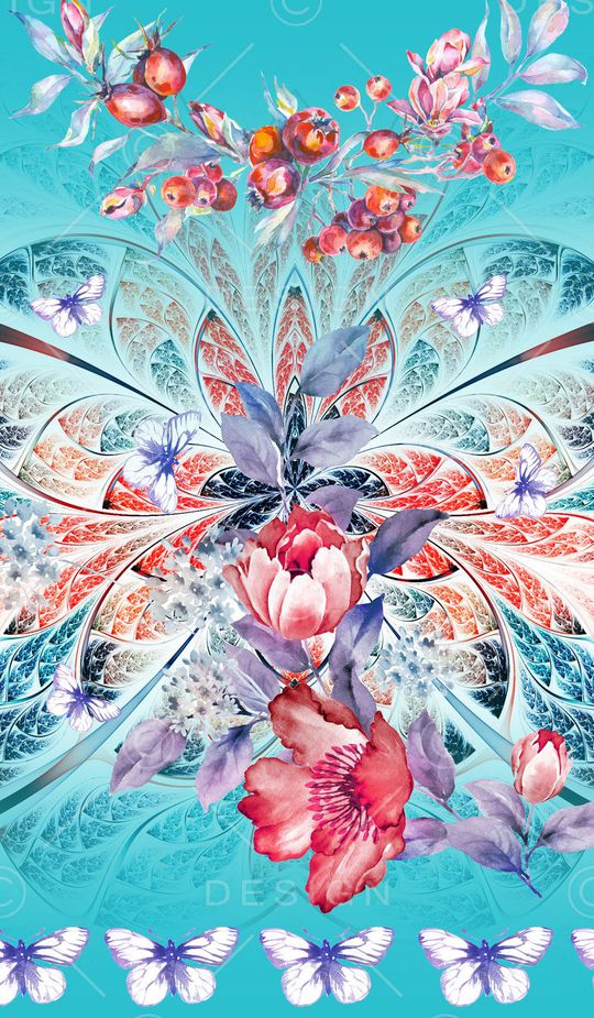 春夏印花花型图片
