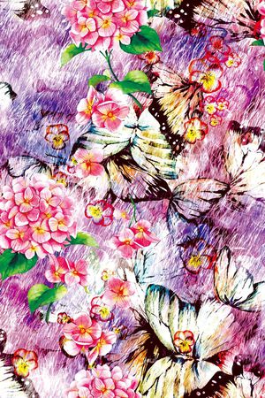花卉印花花型图片