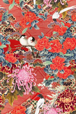 花卉印花花型图片