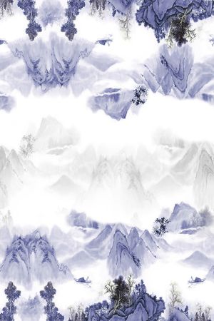 山水印花花型图片
