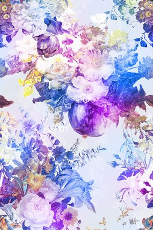 小碎花印花花型图片