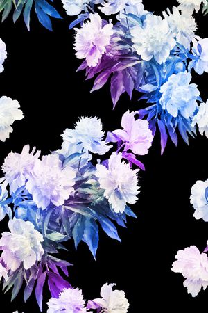 白花印花花型图片