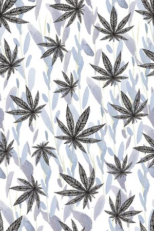 枫树印花花型图片