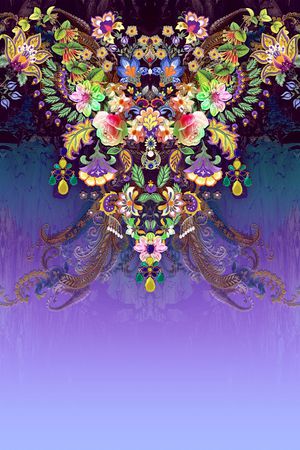 图腾印花花型图片