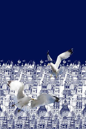 鸟印花花型图片