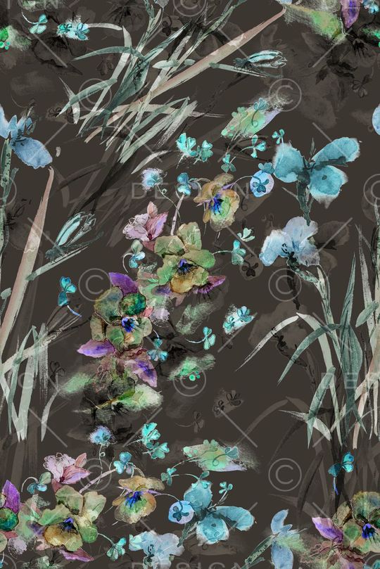 手绘印花花型图片