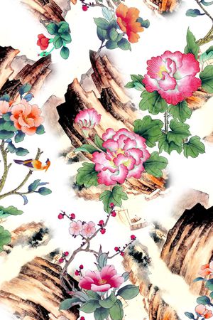 民族风印花花型图片