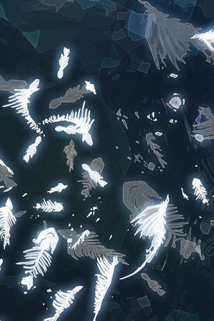 浮游生物印花花型图片