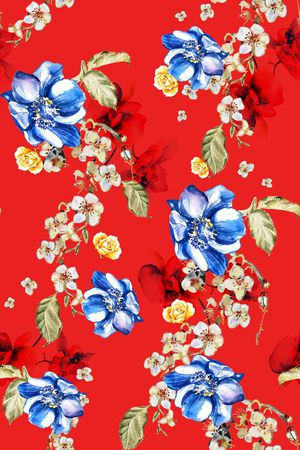 大花印花花型图片