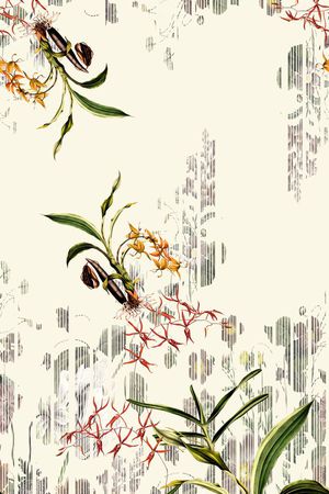 大花印花花型图片