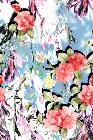 小碎花印花花型图片