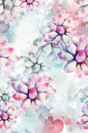 花朵印花花型图片