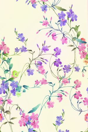小碎花印花花型图片