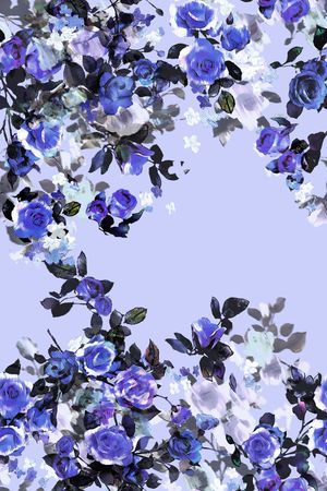 乱花印花花型图片