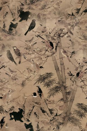 山水画印花花型图片
