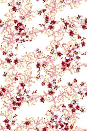 乱花印花花型图片