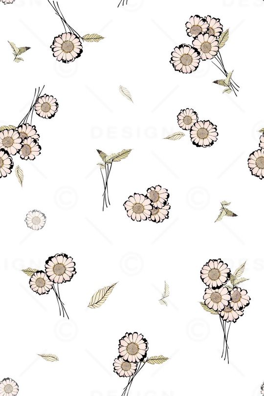 菊花印花花型图片