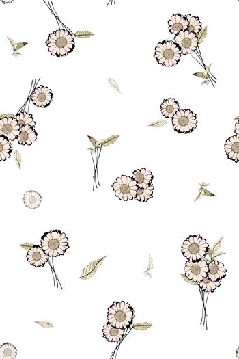 菊花印花花型图片