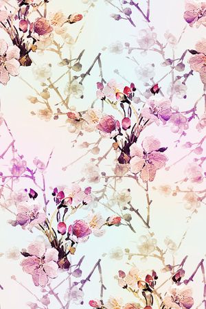 手绘印花花型图片