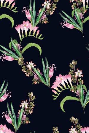 小碎花印花花型图片