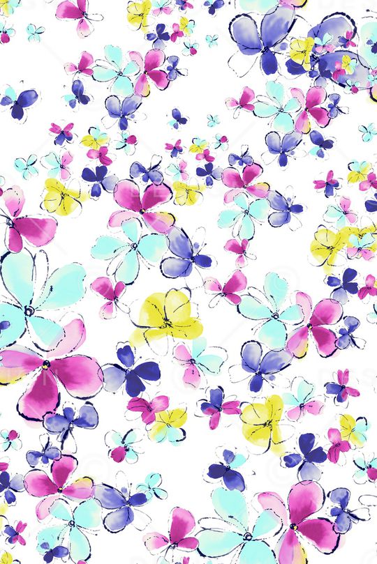 小碎花印花花型图片