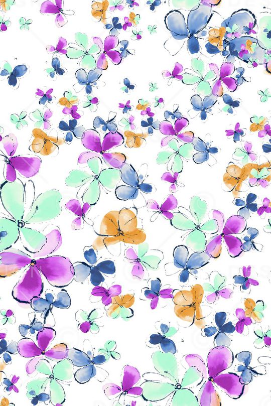 小碎花印花花型图片