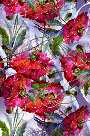 花瓣印花花型图片