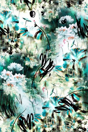 中国风印花花型图片