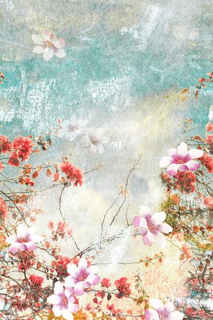 花朵印花花型图片