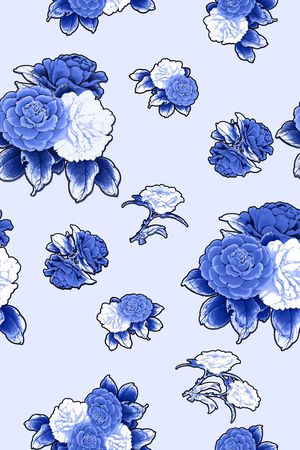 血红印花花型图片