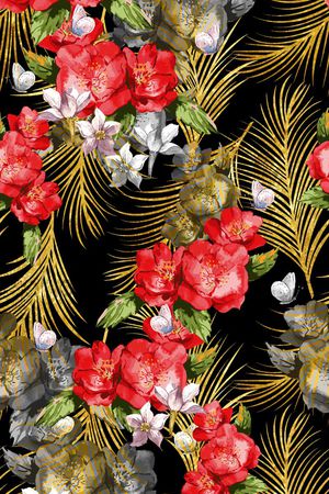 花卉印花花型图片