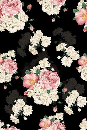 大花印花花型图片