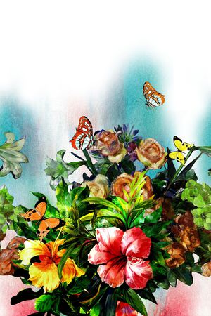 百合印花花型图片