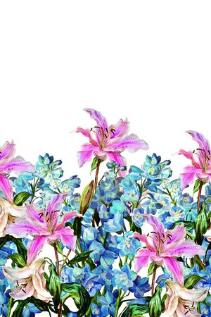 乱花印花花型图片