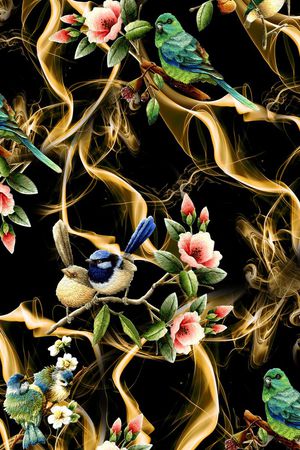绣花印花花型图片