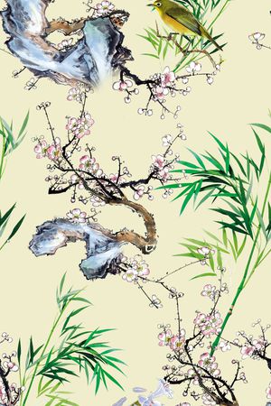 乱花印花花型图片