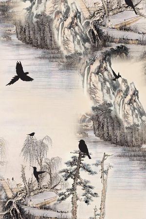 风景印花花型图片