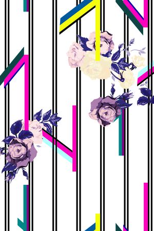 条条印花花型图片