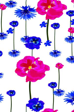 桃花印花花型图片