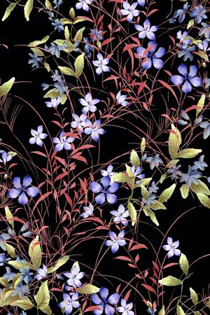 乱花印花花型图片