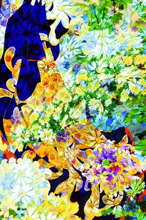 花瓣印花花型图片