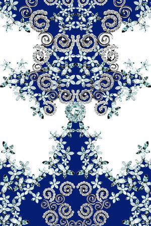 中国风印花花型图片
