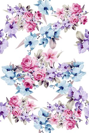 花瓣印花花型图片