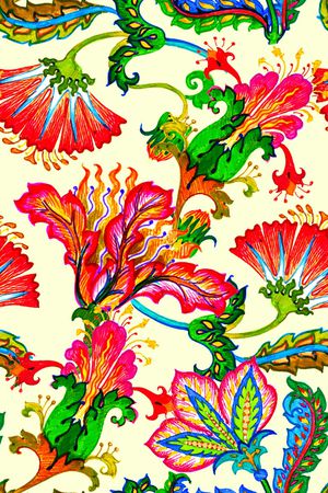 小碎花印花花型图片