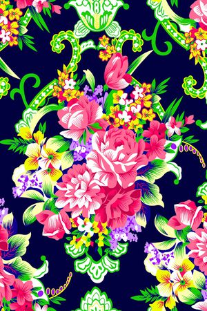 花卉印花花型图片