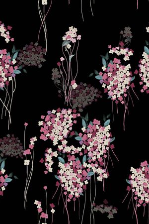日本花印花花型图片