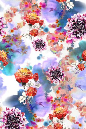 巴洛克印花花型图片