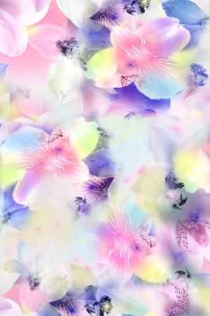 乱花印花花型图片