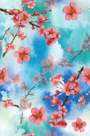 花朵印花花型图片